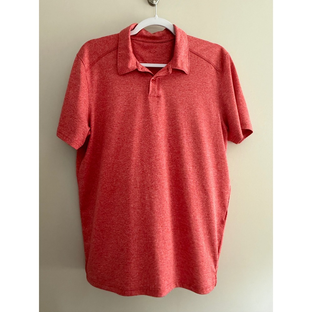 Oakley Mens‎ Polo Shirt Heather Red Golf Athletic Casual